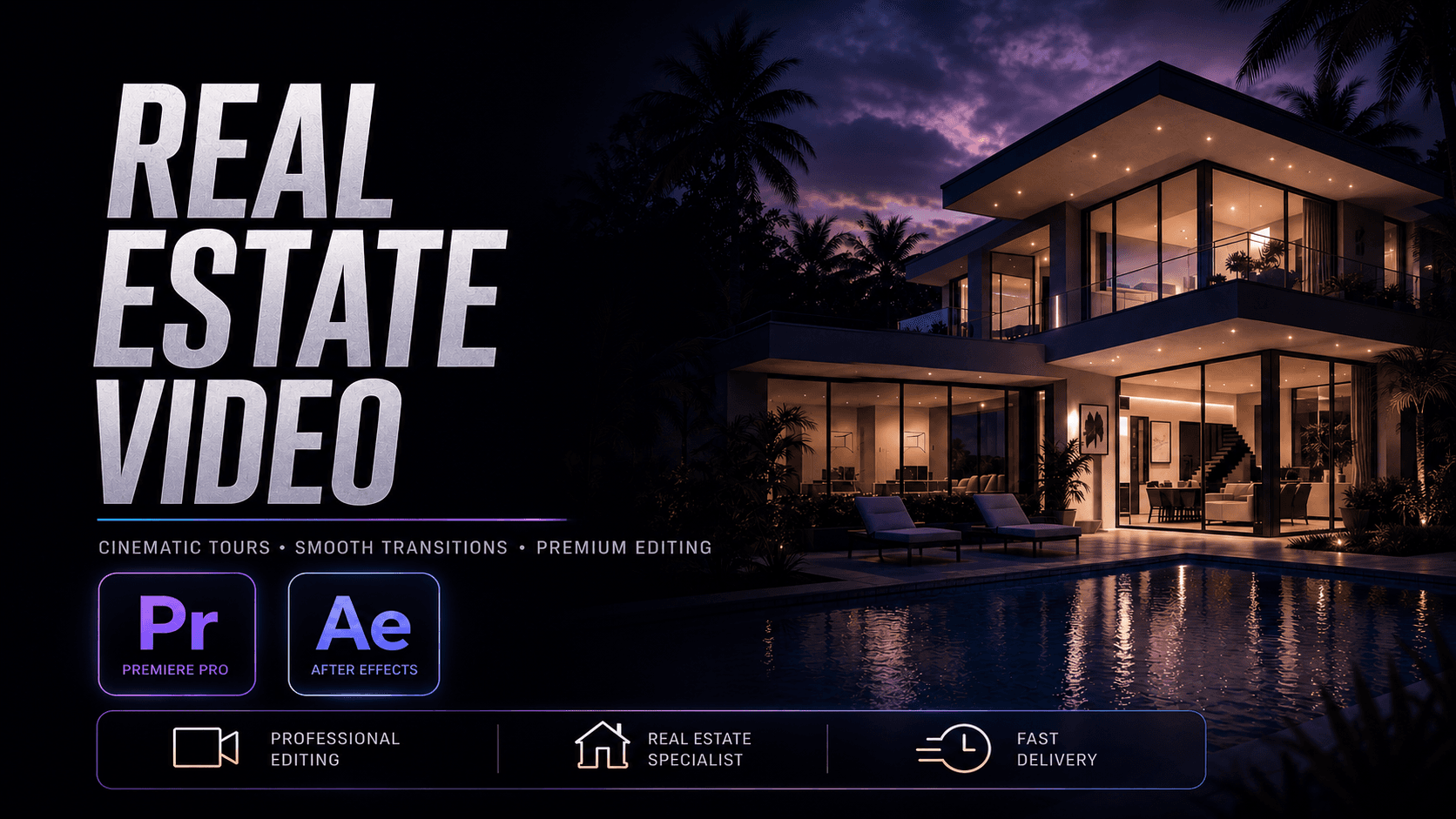 Real Estate Video Editing portfolio cover